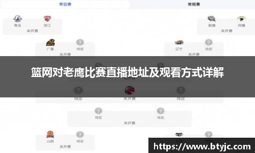 篮网对老鹰比赛直播地址及观看方式详解